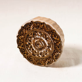  Hand-carved Rohida Wood Brass Block 