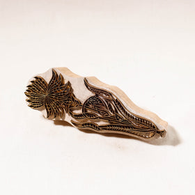  Hand-carved Rohida Wood Brass Block 