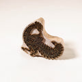  Hand-carved Rohida Wood Brass Block 