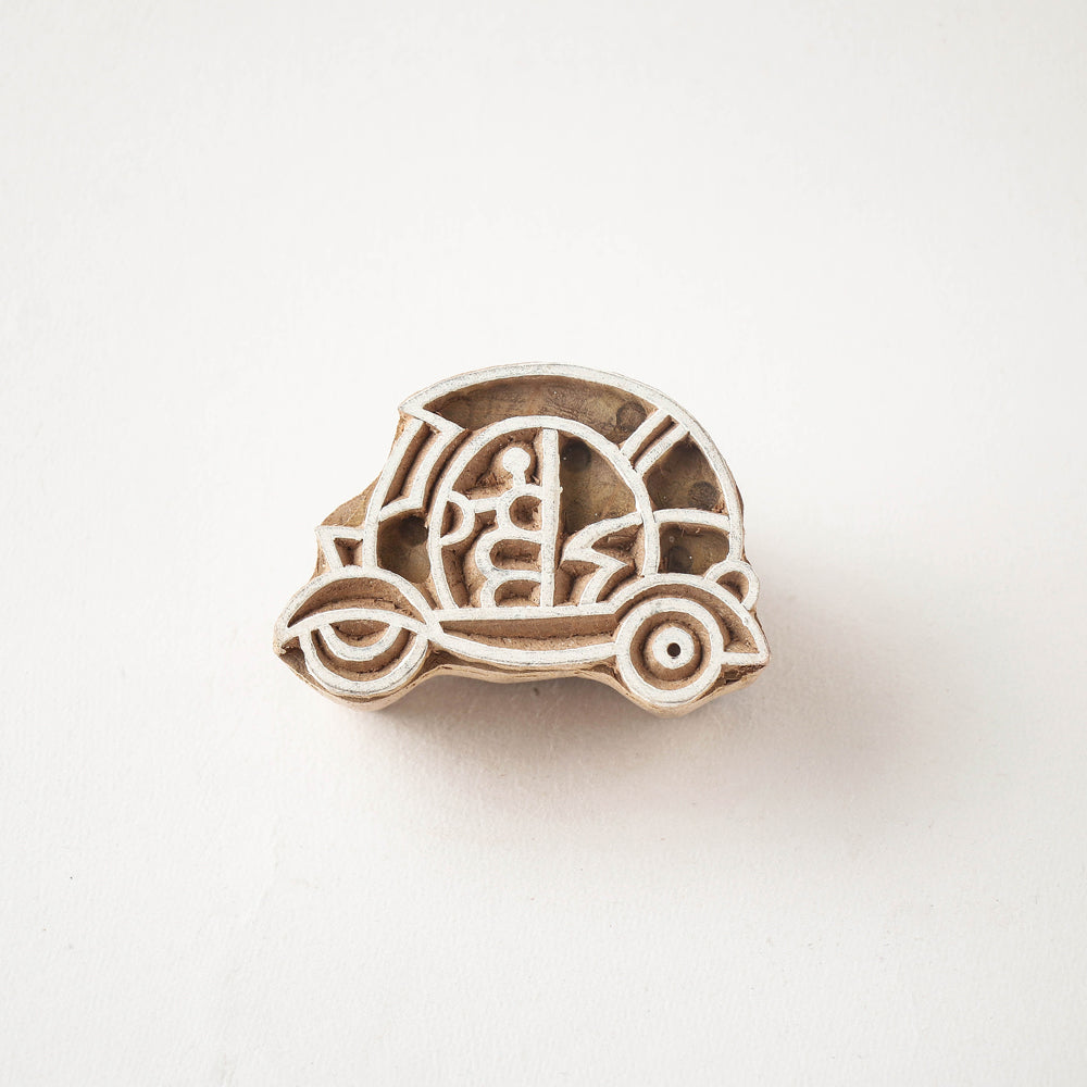  Hand-carved Rohida Wood Block (Big) 