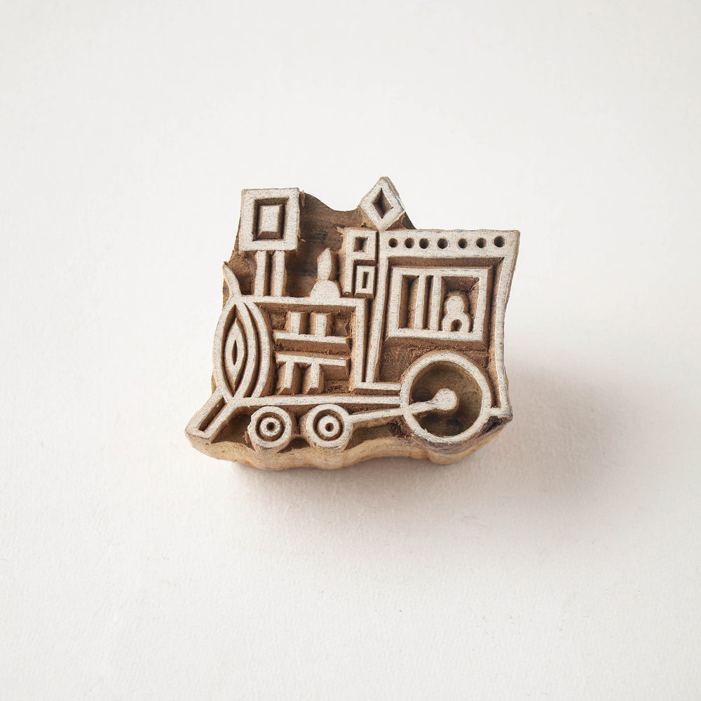  Hand-carved Rohida Wood Block (Big) 