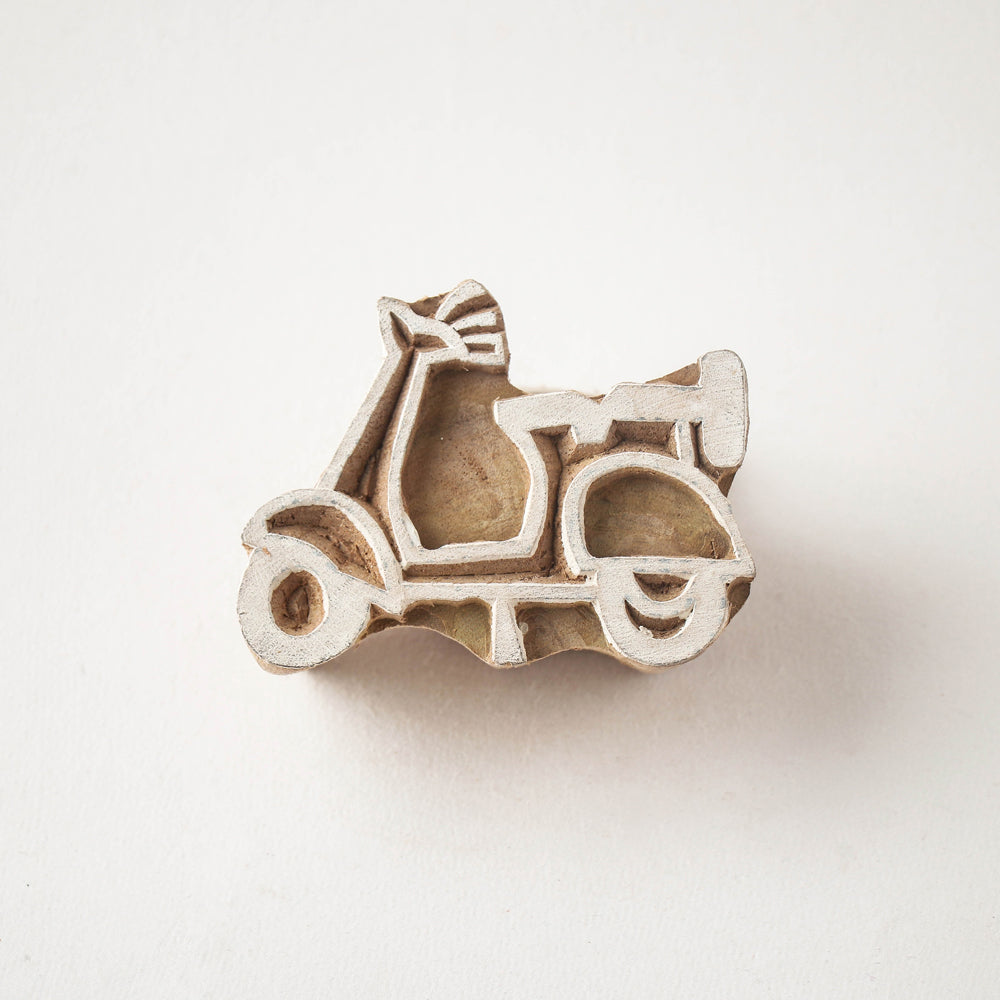  Hand-carved Rohida Wood Block (Big) 