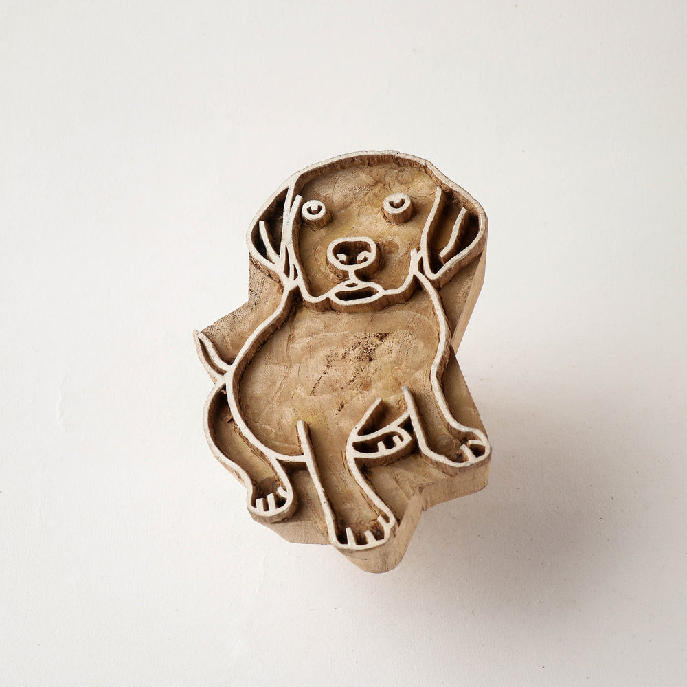  Hand-carved Sheesham Wood Block 