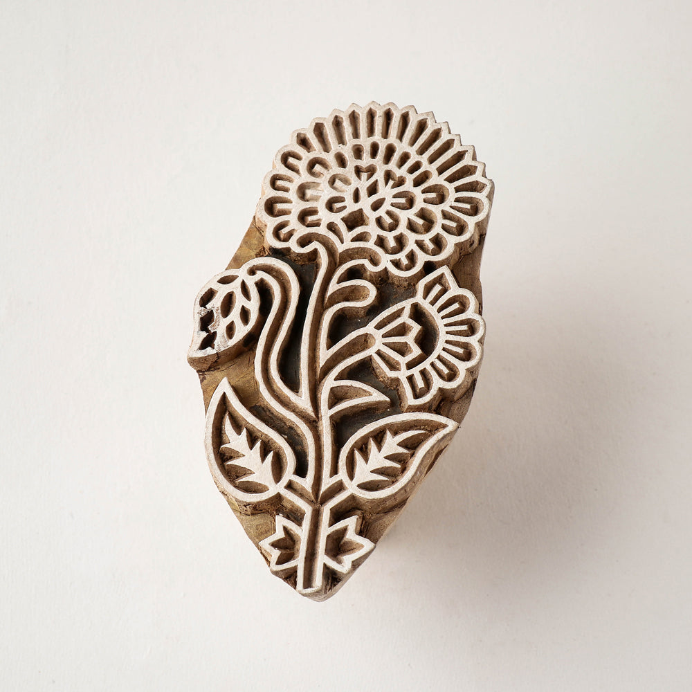  Hand-carved Sheesham Wood Block 
