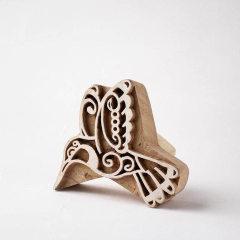  Hand-carved Sheesham Wood Block 