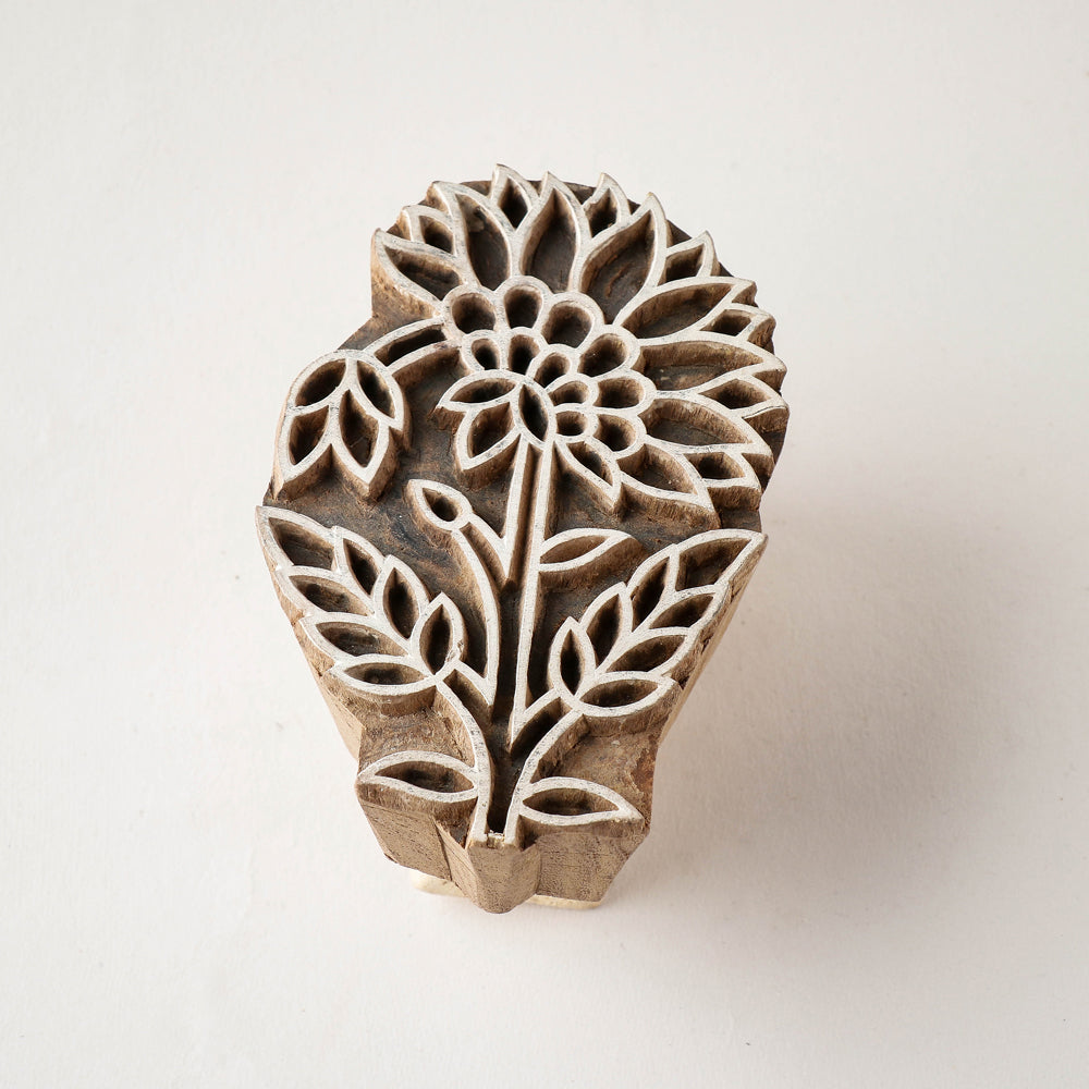  Hand-carved Sheesham Wood Block 