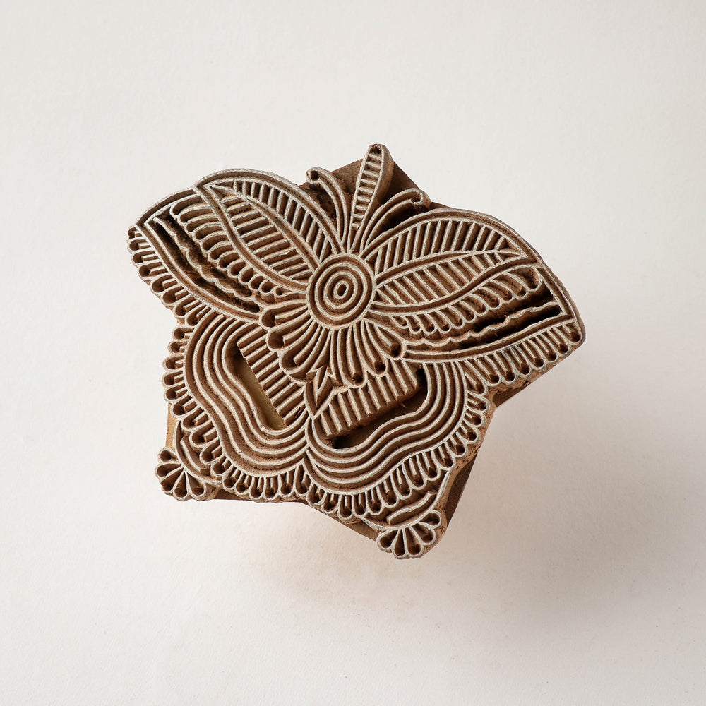  Hand-carved Sheesham Wood Block 
