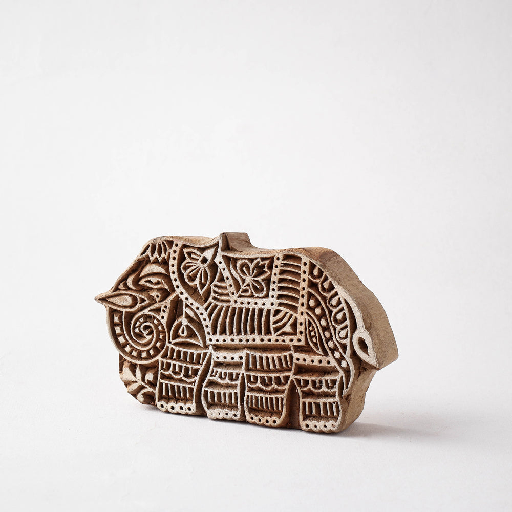  Hand-carved Sheesham Wood Block 