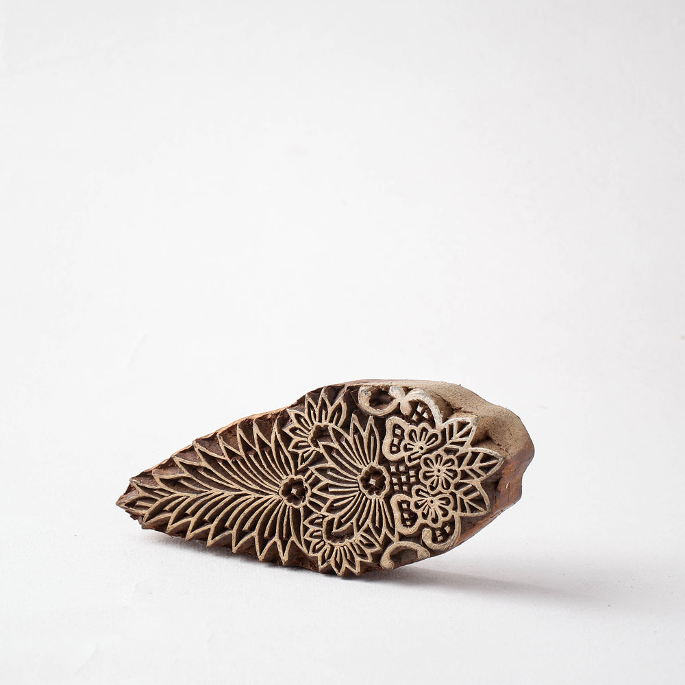  Hand-carved Sheesham Wood Block 