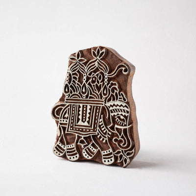  Hand-carved Sheesham Wood Block 