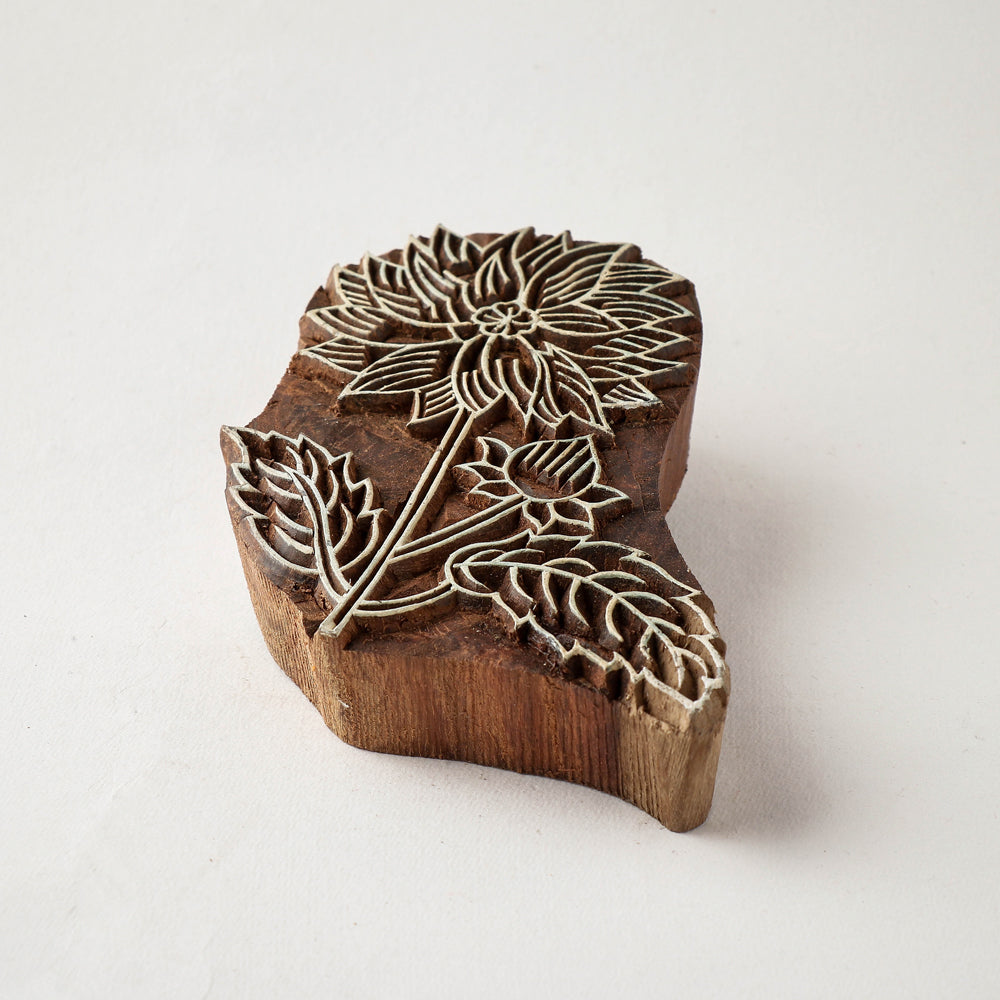  Hand-carved Sheesham Wood Block 
