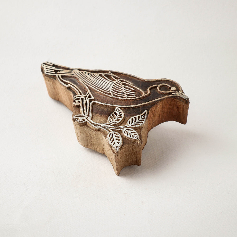  Hand-carved Sheesham Wood Block 