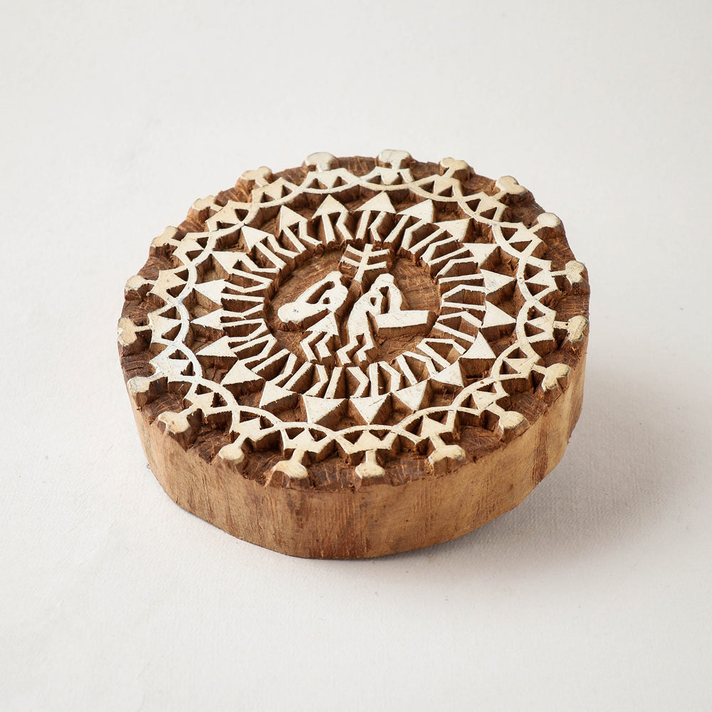  Hand-carved Sheesham Wood Block 