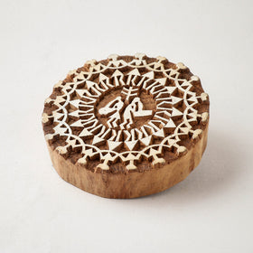  Hand-carved Sheesham Wood Block 