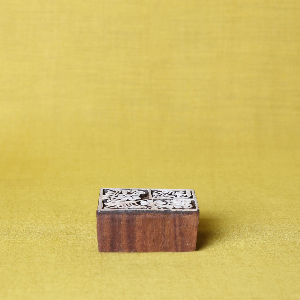  Hand-carved Sheesham Wood Block 