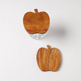  Hand Carved Sheesham Wood Coasters (Set of 2) Online at iTokri.com 