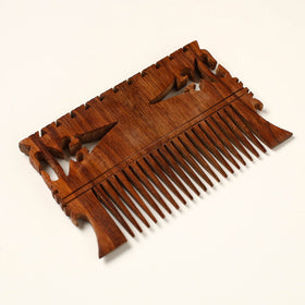  Hand Carved Sheesham Wood Comb (Medium) Online at iTokri.com 