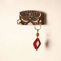  Hand Carved Sheesham Wood Block Key Hanger ( 2 pegs) Online in India l iTokri.com 