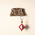  Hand Carved Sheesham Wood Block Key Hanger ( 2 pegs) Online in India l iTokri.com 