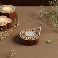  Hand Carved Sheesham Wood Block Tealight Candle Holder Online at iTokri.com 