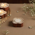  Hand Carved Sheesham Wood Block Tealight Candle Holder Online at iTokri.com 