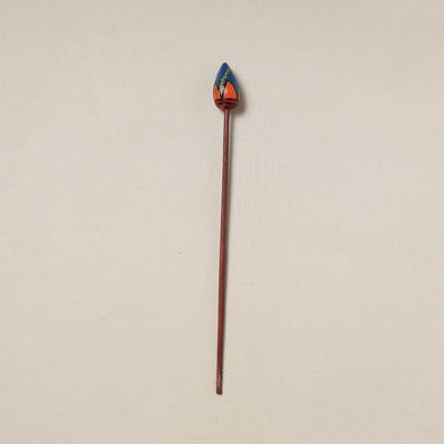 Hand-carved wooden home decor flower stick 05 - handcrafted