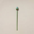 Hand-carved wooden home decor flower stick 06 - handcrafted