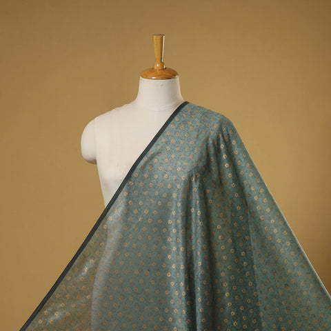 Hand chanderi silk sanganeri fabric 03 - handcrafted