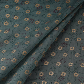 Hand chanderi silk sanganeri fabric 03 - handcrafted