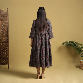 Hand cotton flared dress 13 - handcrafted