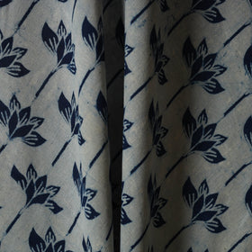 Hand cotton indigo bagru fabric 04 - handcrafted