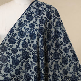 Hand cotton indigo bagru fabric 08 - handcrafted