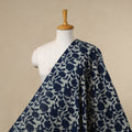 Hand cotton indigo bagru fabric 11 - handcrafted
