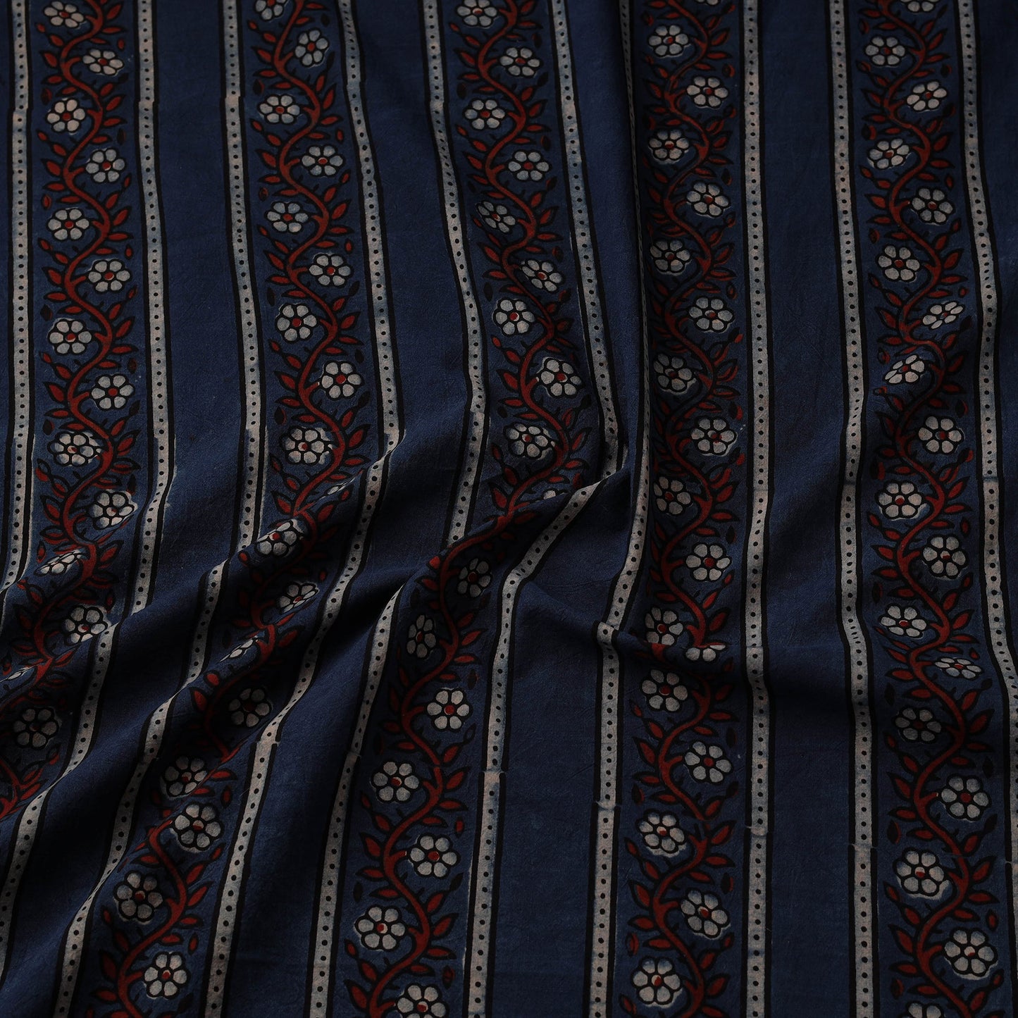 Hand cotton natural dyed fabric 02 - handcrafted