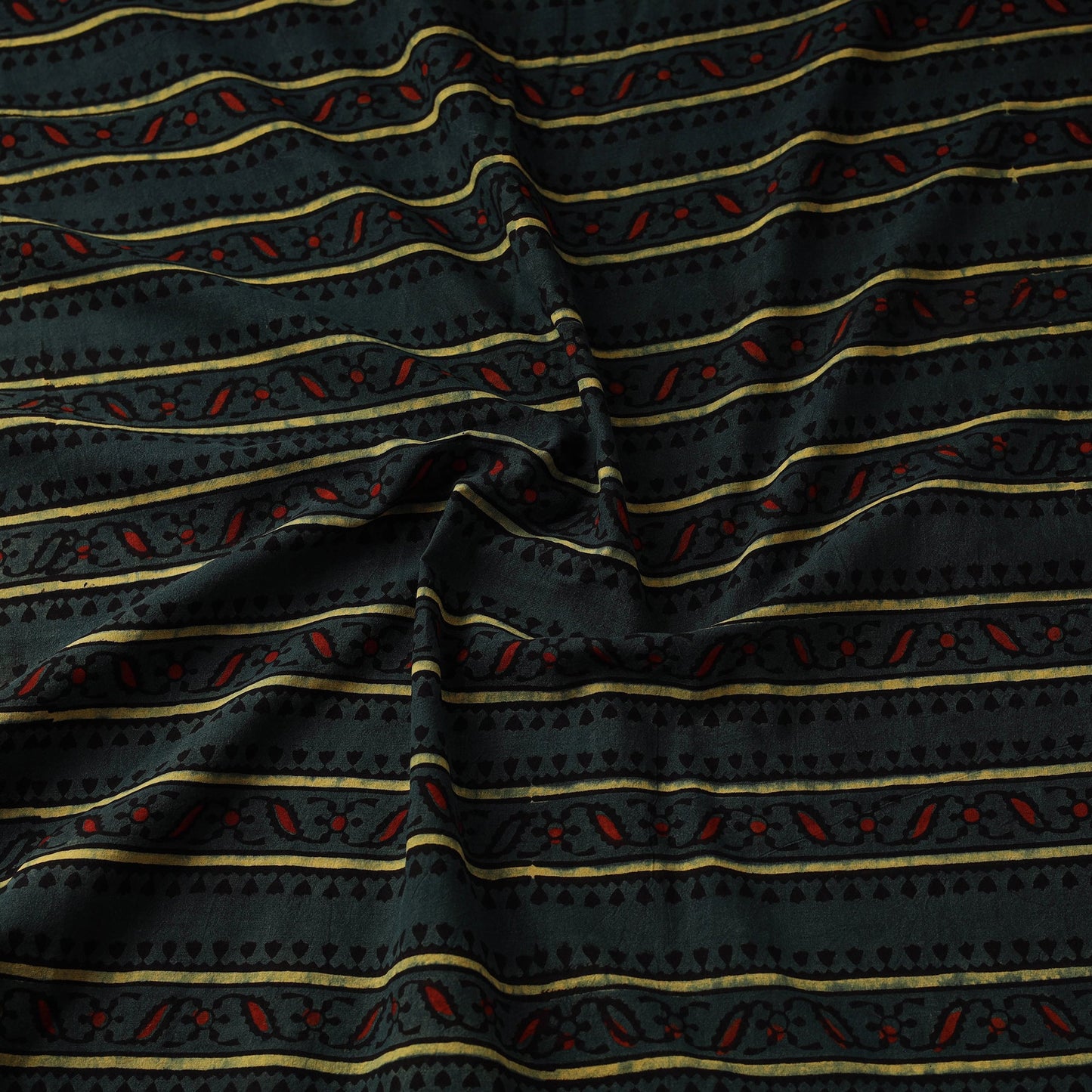 Hand cotton natural dyed fabric 03 - handcrafted