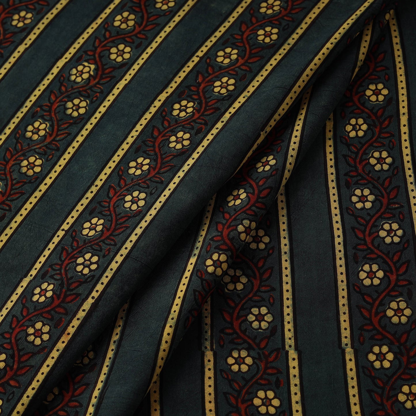 Hand cotton natural dyed fabric 07 - handcrafted