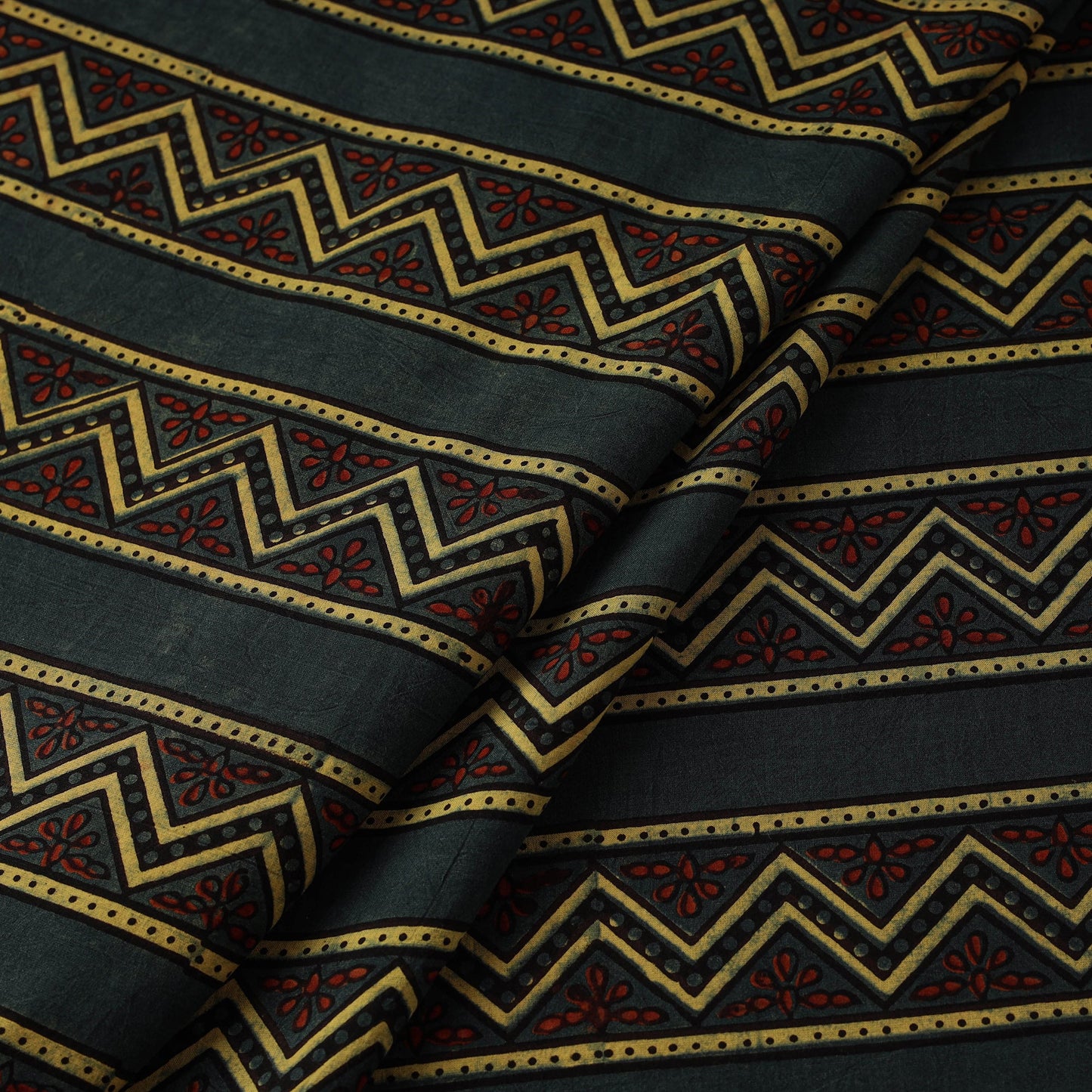 Hand cotton natural dyed fabric 08 - handcrafted