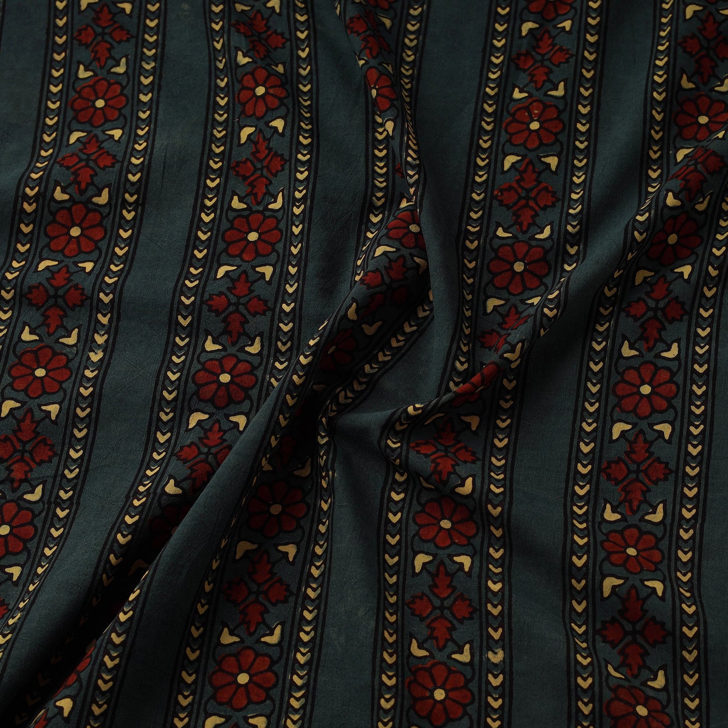 Hand cotton natural dyed fabric 10 - handcrafted