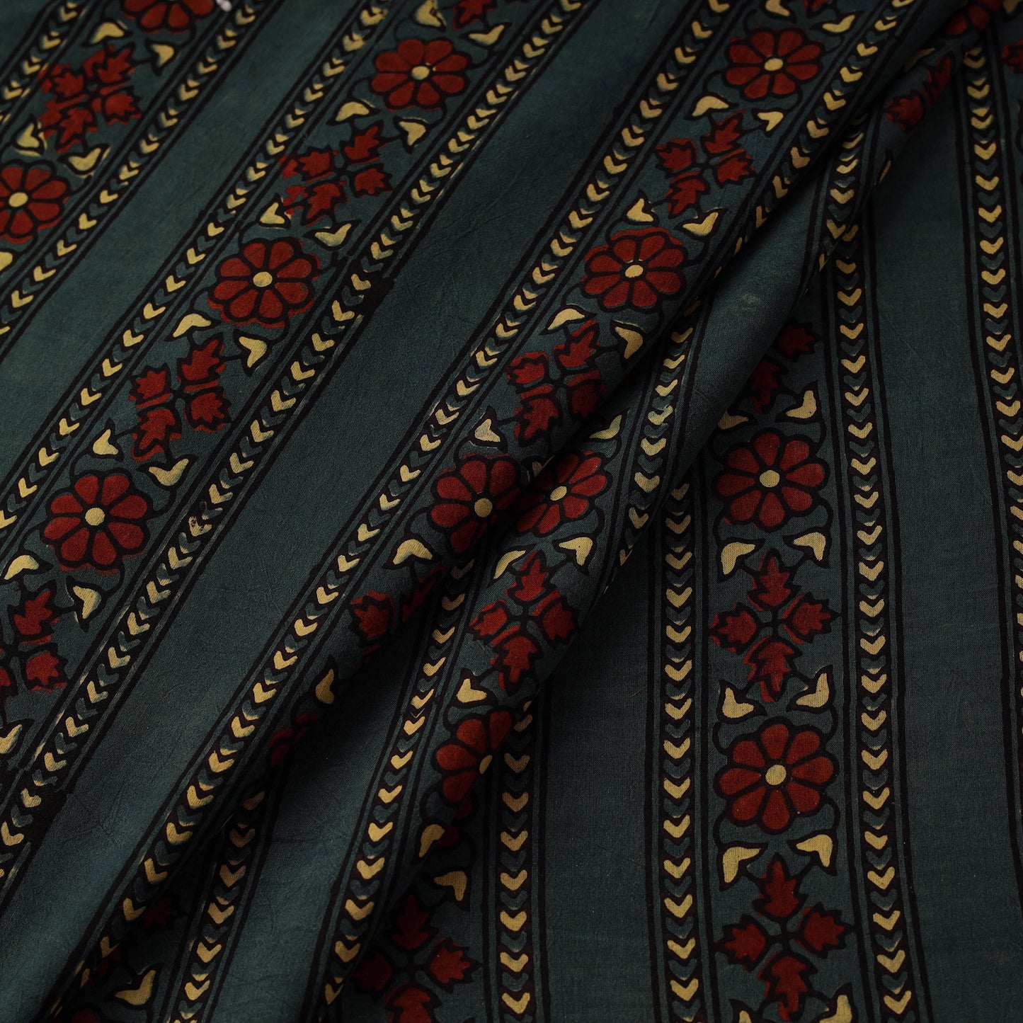 Hand cotton natural dyed fabric 10 - handcrafted