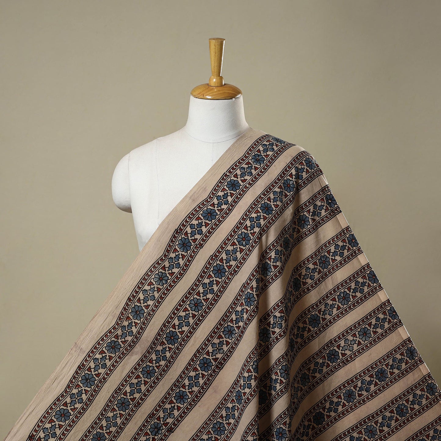 Hand cotton natural dyed fabric 11 - handcrafted