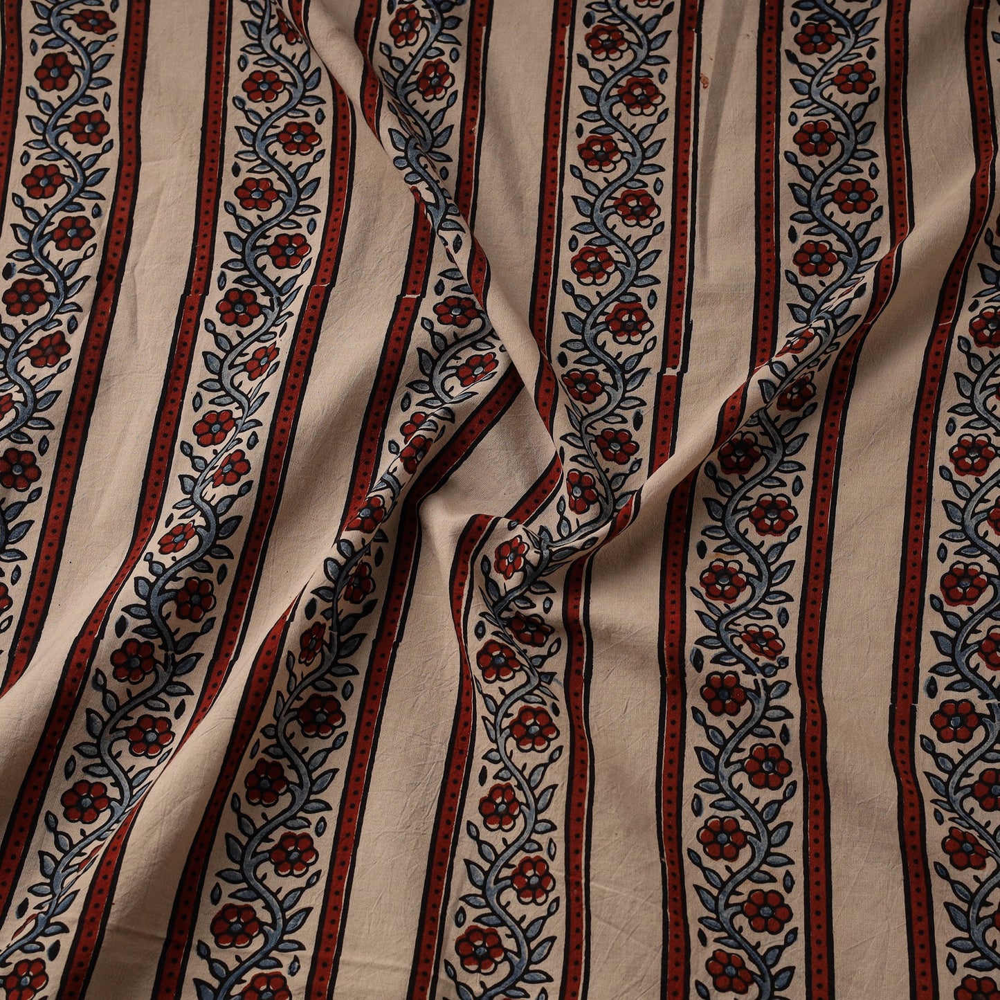 Hand cotton natural dyed fabric 12 - handcrafted