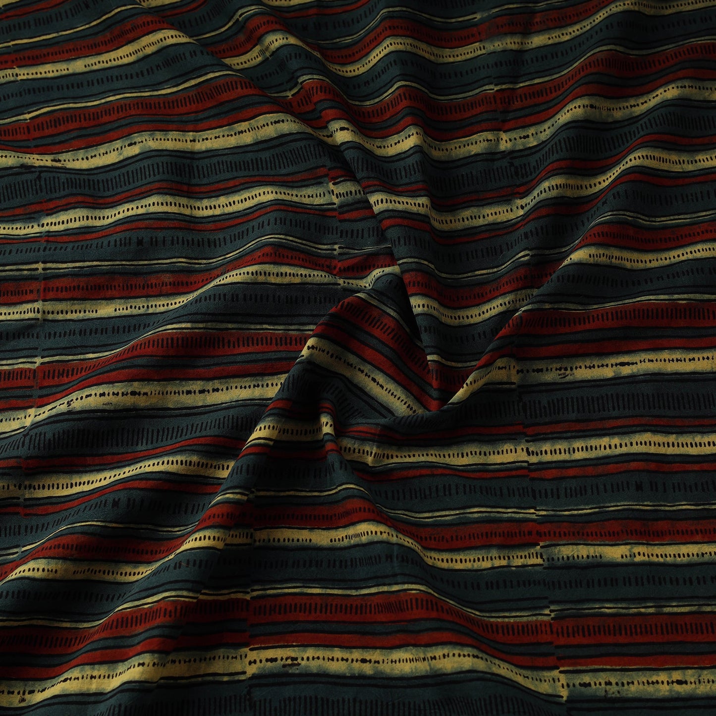 Hand cotton natural dyed fabric 14 - handcrafted