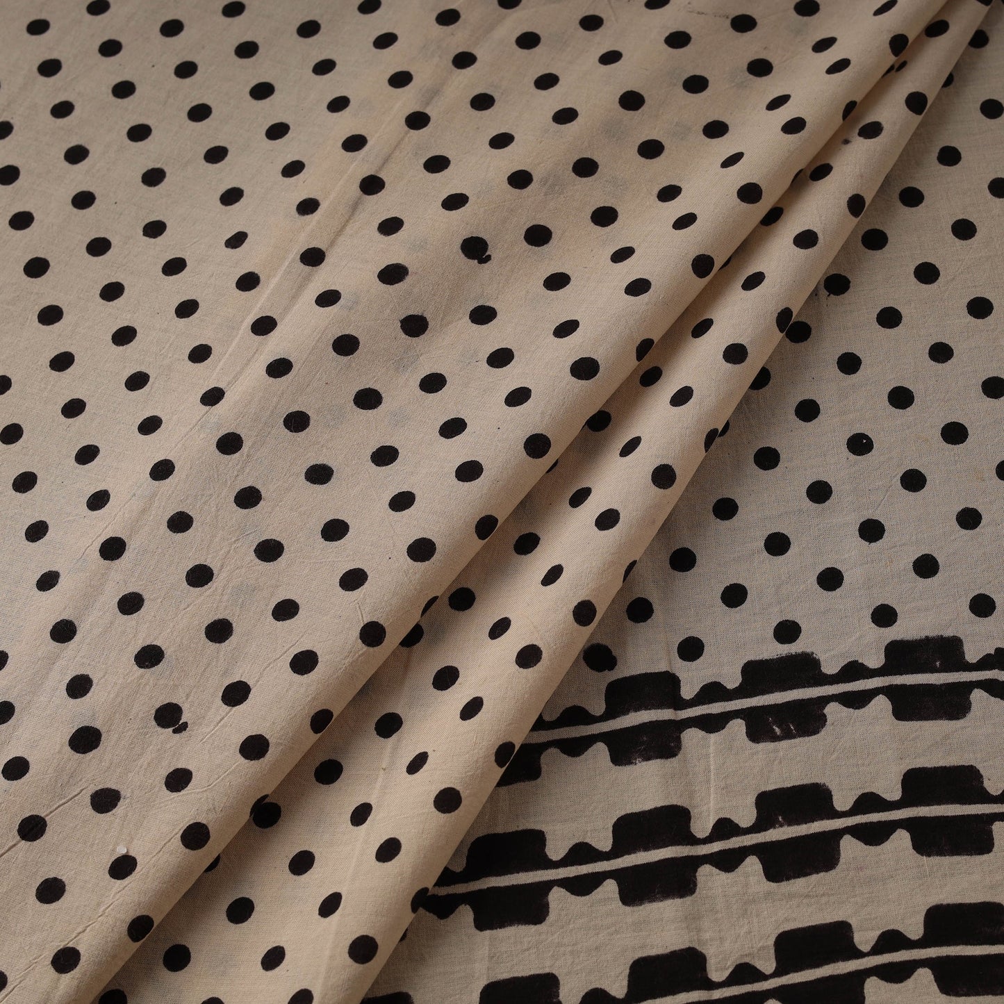 Hand cotton natural dyed fabric 16 - handcrafted