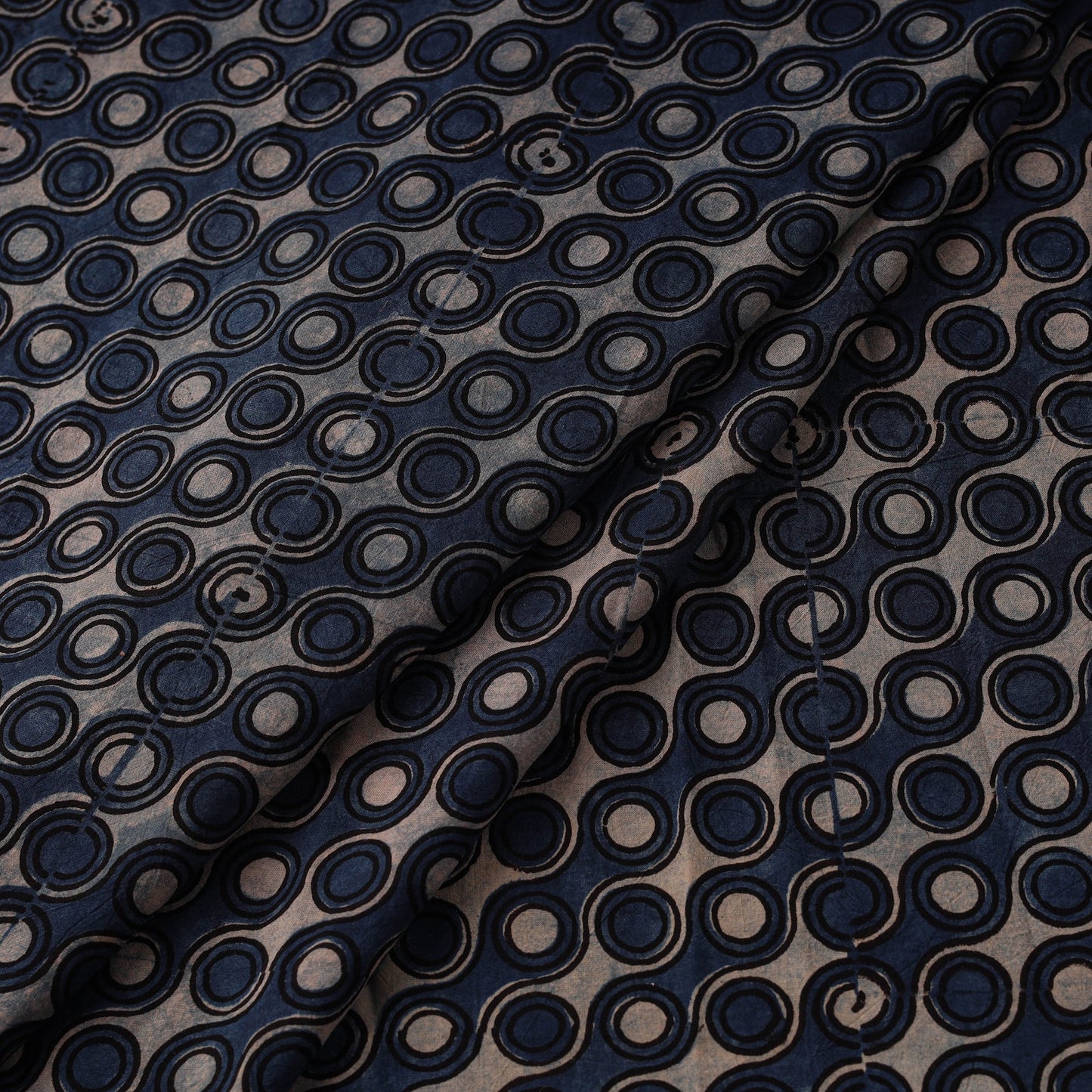 Hand cotton natural dyed fabric 21 - handcrafted