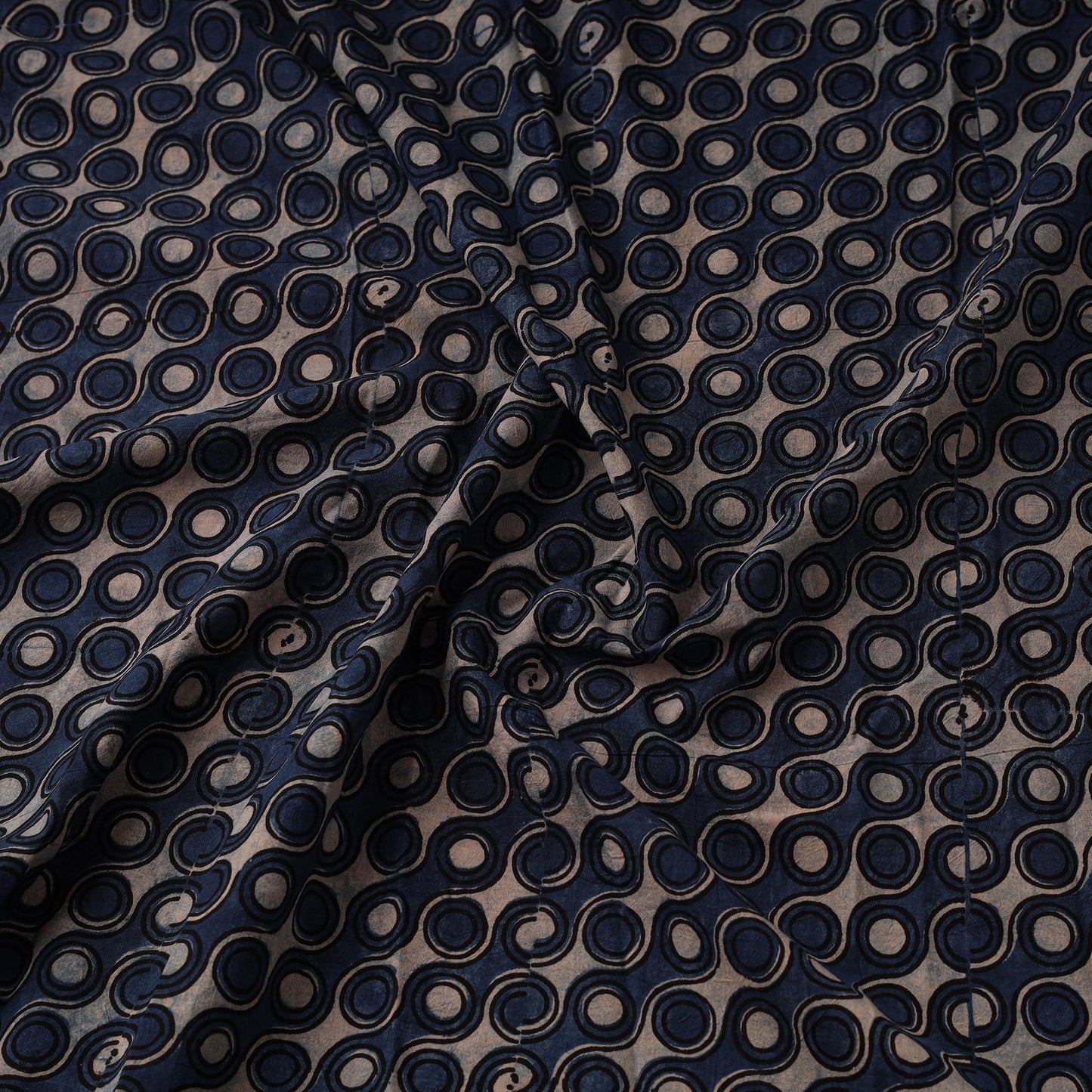 Hand cotton natural dyed fabric 21 - handcrafted