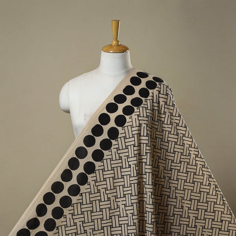 Hand cotton natural dyed fabric 23 - handcrafted