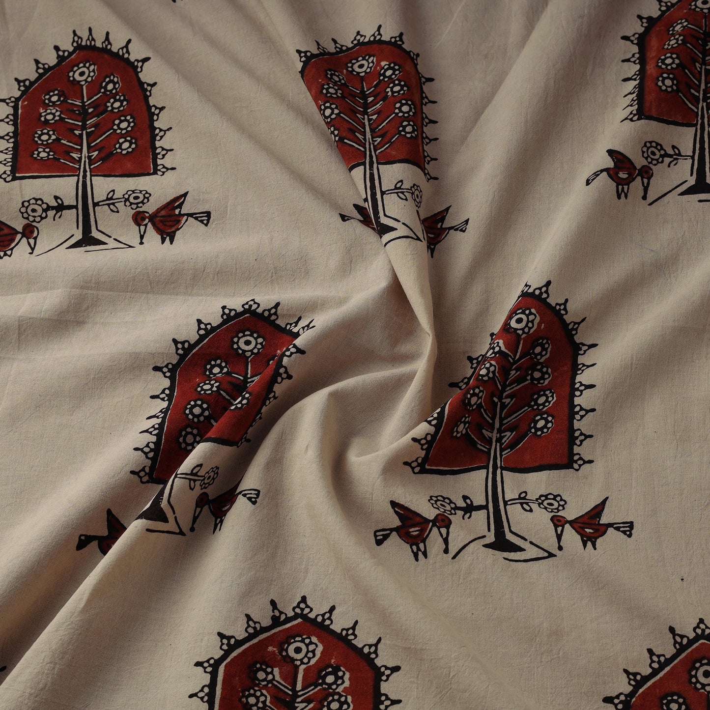 Hand cotton natural dyed fabric 24 - handcrafted