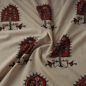 Hand cotton natural dyed fabric 24 - handcrafted