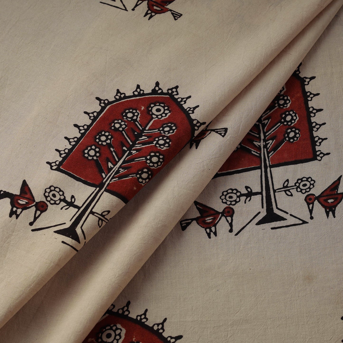 Hand cotton natural dyed fabric 24 - handcrafted