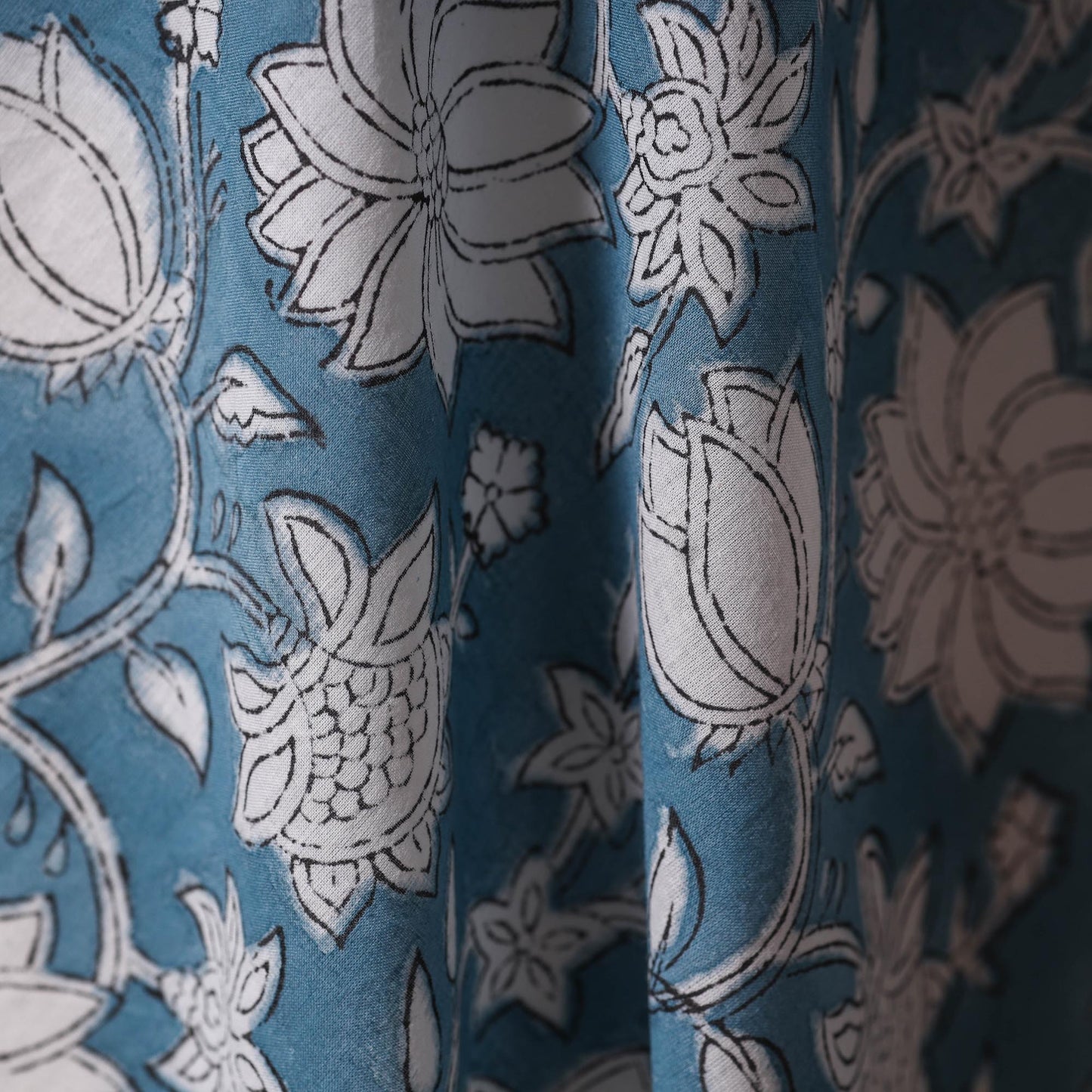 Hand cotton sanganeri fabric 03 - handcrafted